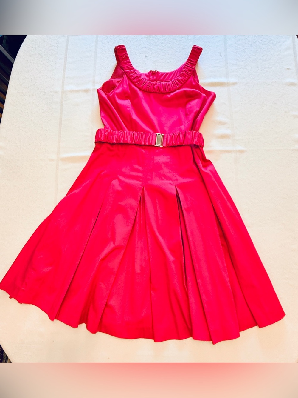 Calvin Klein Fit-and-Flare Dress with Belt